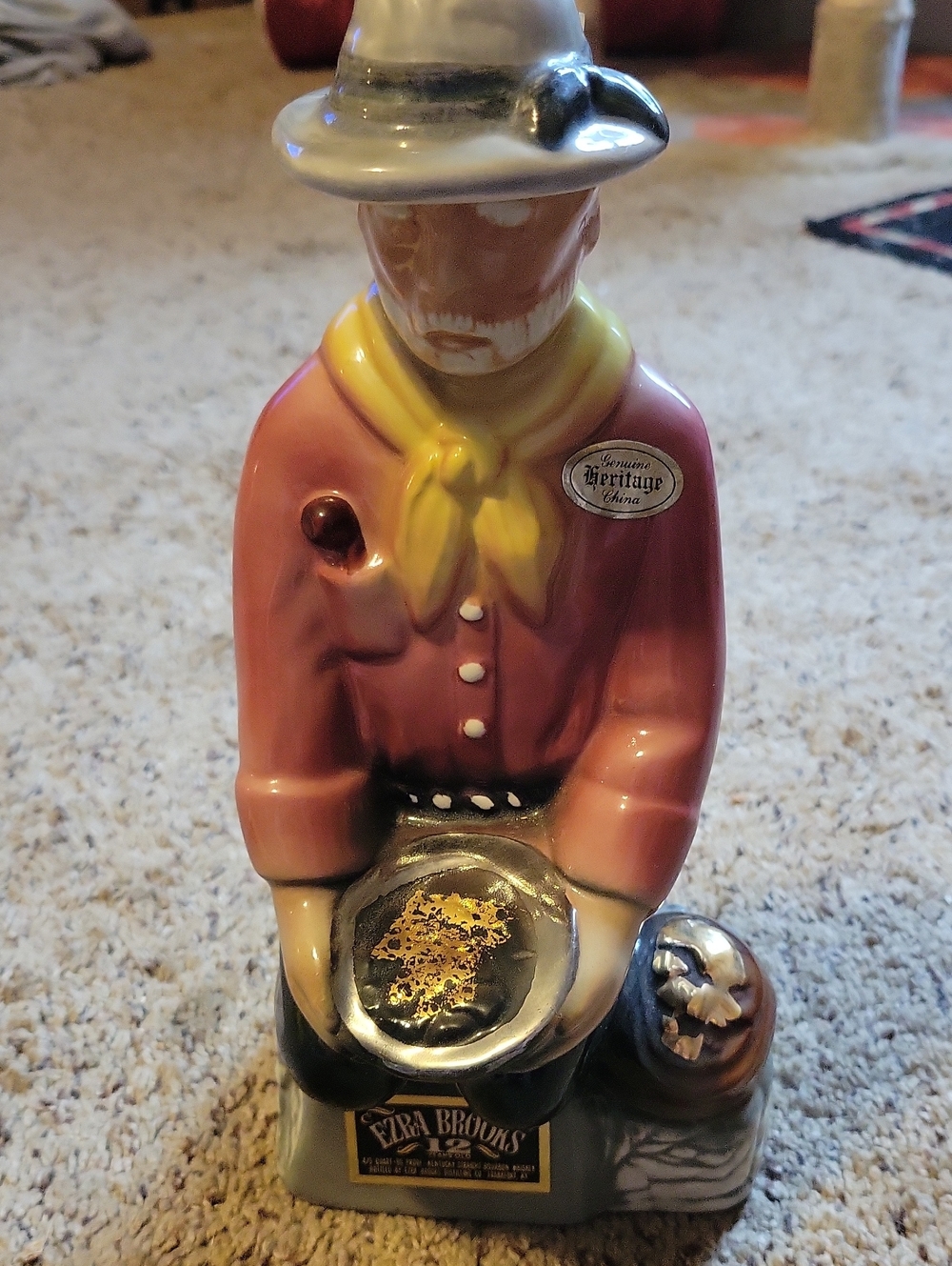 Heritage Gold Miner Decanter From 1969